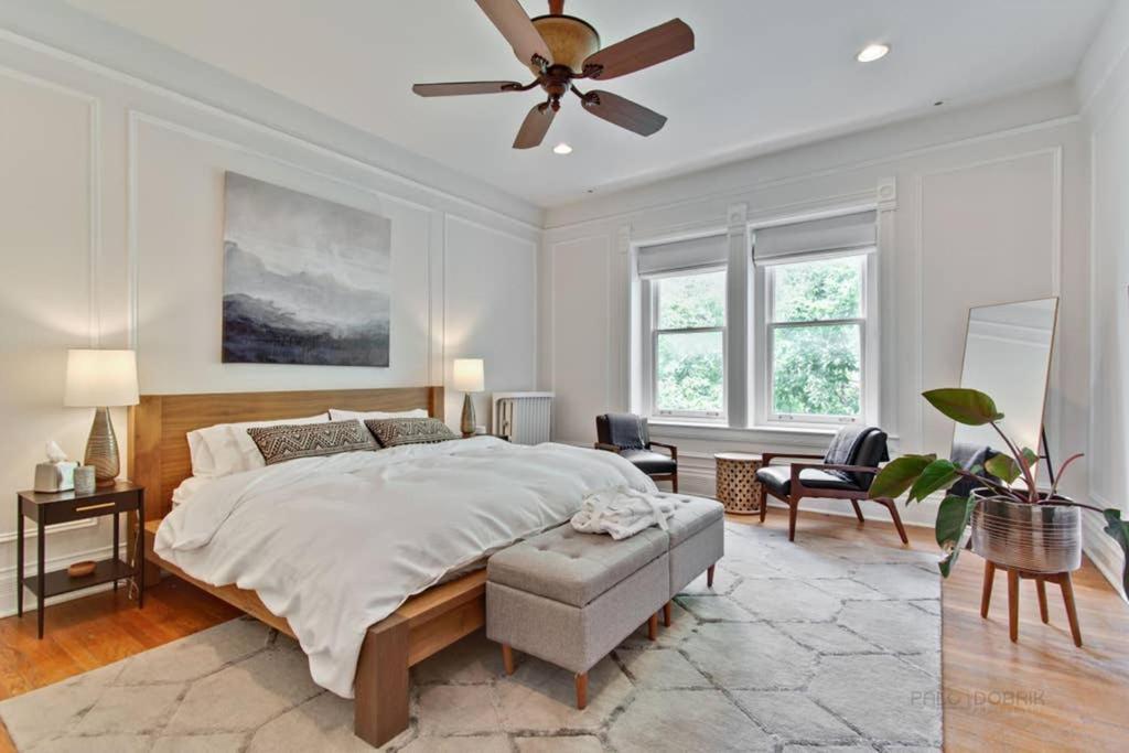 Historic Luxury Townhouse In Downtown Chicago Villa Bagian luar foto